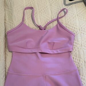 ALO YOGA Light Pink AIRLIFT legging/bra set, size M